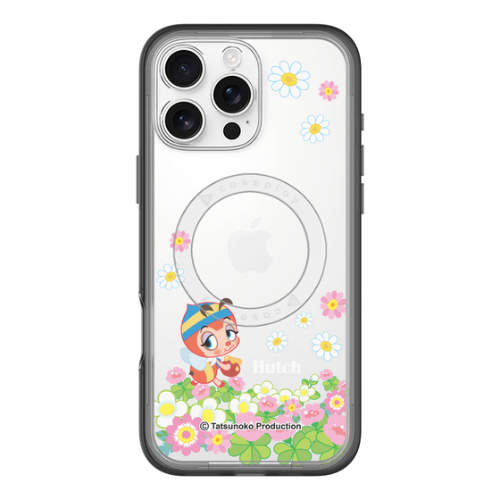 スリムプロテクションプレミアムケース with MagSafe［ 昆虫物語 みなしごハッチ - 花 ］