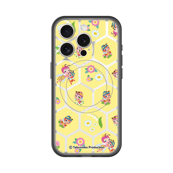 スリムプロテクションプレミアムケース with MagSafe［ 昆虫物語 みなしごハッチ - ハニカム ］