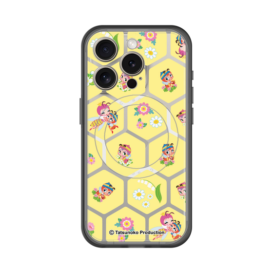 スリムプロテクションプレミアムケース with MagSafe［ 昆虫物語 みなしごハッチ - ハニカム ］