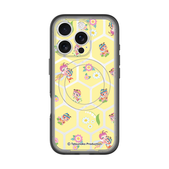 スリムプロテクションプレミアムケース with MagSafe［ 昆虫物語 みなしごハッチ - ハニカム ］