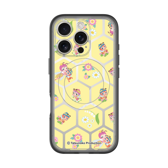 スリムプロテクションプレミアムケース with MagSafe［ 昆虫物語 みなしごハッチ - ハニカム ］
