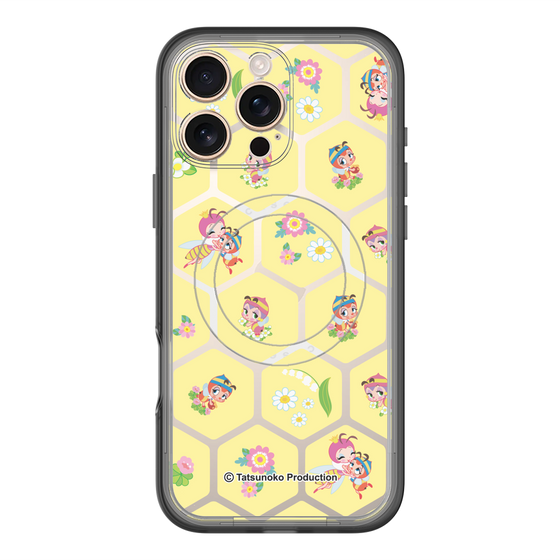 スリムプロテクションプレミアムケース with MagSafe［ 昆虫物語 みなしごハッチ - ハニカム ］