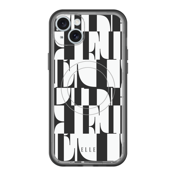 スリムプロテクションプレミアムケース with MagSafe［ ELLE - カットロゴ ］