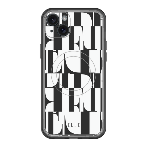 スリムプロテクションプレミアムケース with MagSafe［ ELLE - カットロゴ ］