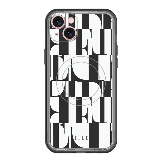 スリムプロテクションプレミアムケース with MagSafe［ ELLE - カットロゴ ］