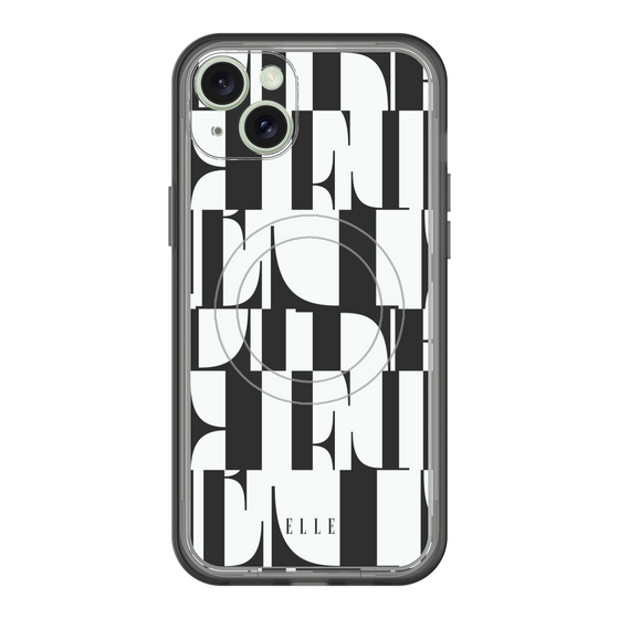 スリムプロテクションプレミアムケース with MagSafe［ ELLE - カットロゴ ］