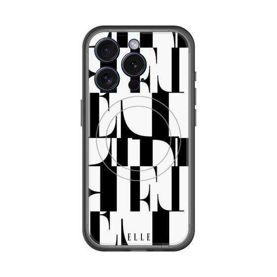 スリムプロテクションプレミアムケース with MagSafe［ ELLE - カットロゴ ］