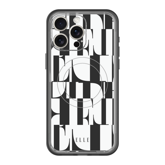 スリムプロテクションプレミアムケース with MagSafe［ ELLE - カットロゴ ］