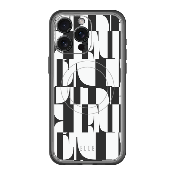 スリムプロテクションプレミアムケース with MagSafe［ ELLE - カットロゴ ］