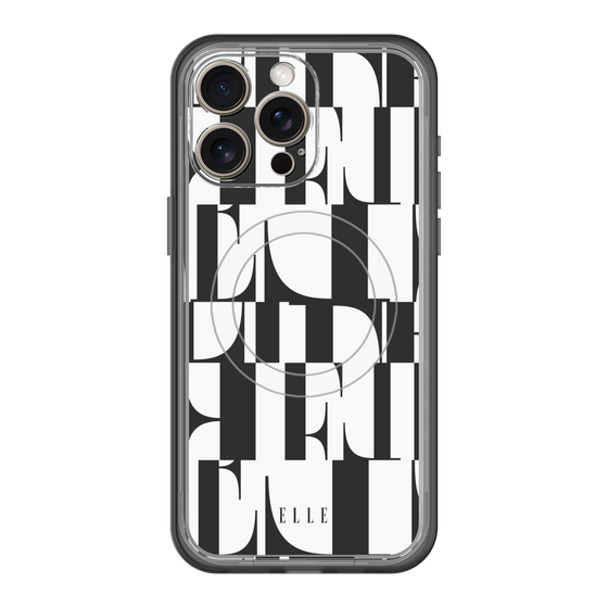 スリムプロテクションプレミアムケース with MagSafe［ ELLE - カットロゴ ］