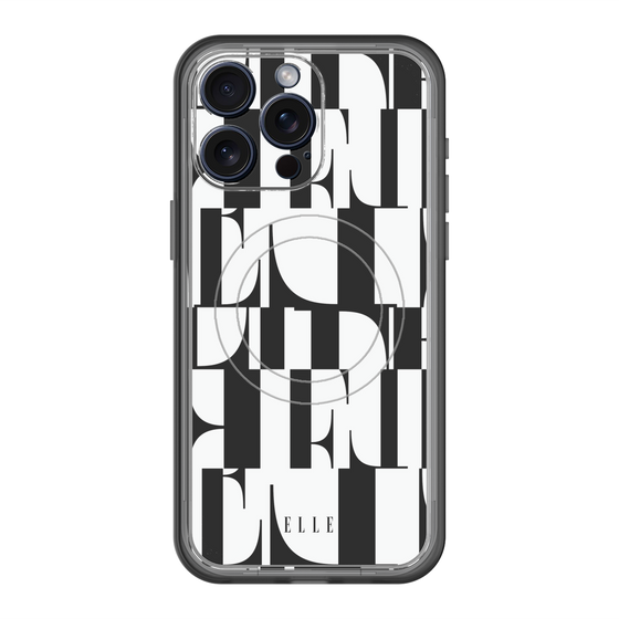 スリムプロテクションプレミアムケース with MagSafe［ ELLE - カットロゴ ］