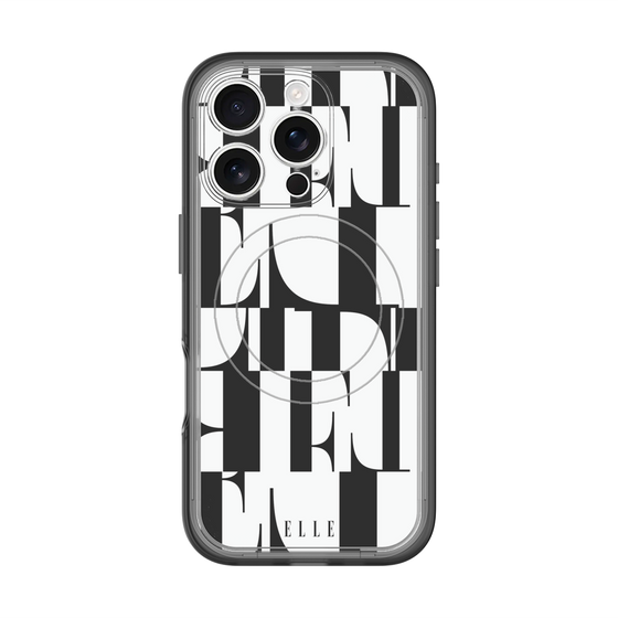 スリムプロテクションプレミアムケース with MagSafe［ ELLE - カットロゴ ］