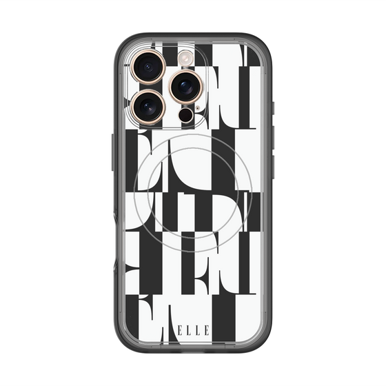 スリムプロテクションプレミアムケース with MagSafe［ ELLE - カットロゴ ］