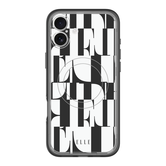 スリムプロテクションプレミアムケース with MagSafe［ ELLE - カットロゴ ］