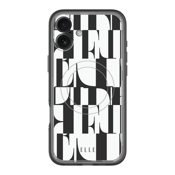 スリムプロテクションプレミアムケース with MagSafe［ ELLE - カットロゴ ］