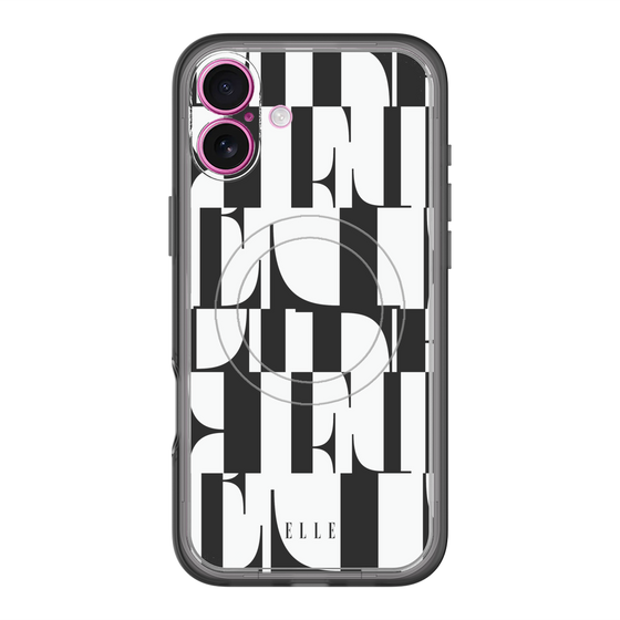スリムプロテクションプレミアムケース with MagSafe［ ELLE - カットロゴ ］