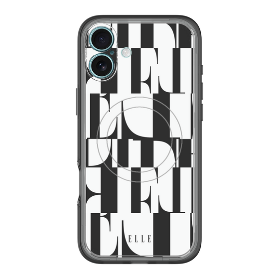 スリムプロテクションプレミアムケース with MagSafe［ ELLE - カットロゴ ］