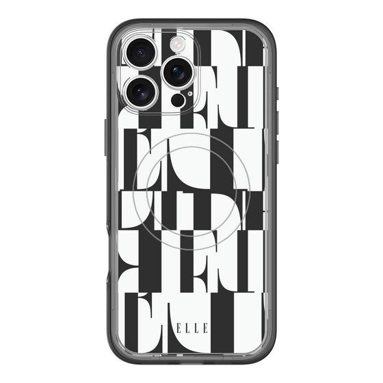 スリムプロテクションプレミアムケース with MagSafe［ ELLE - カットロゴ ］