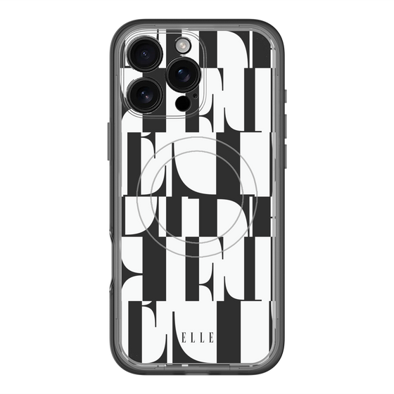 スリムプロテクションプレミアムケース with MagSafe［ ELLE - カットロゴ ］