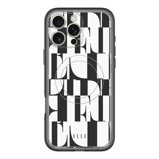 スリムプロテクションプレミアムケース with MagSafe［ ELLE - カットロゴ ］
