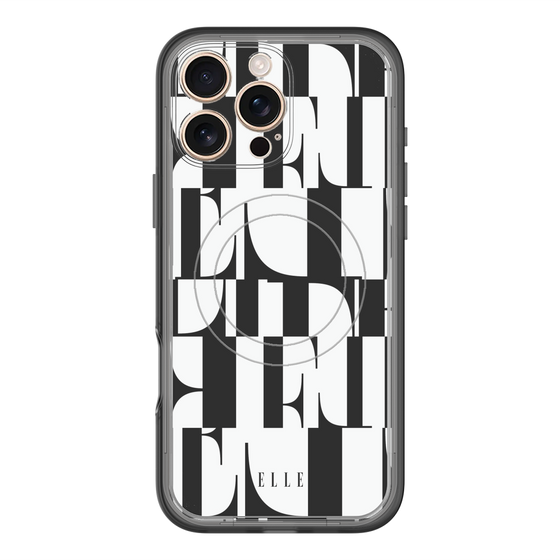 スリムプロテクションプレミアムケース with MagSafe［ ELLE - カットロゴ ］