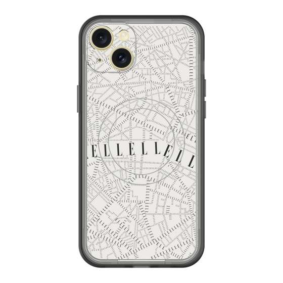 スリムプロテクションプレミアムケース with MagSafe［ ELLE - マップ ］