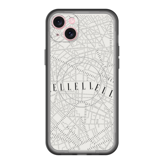 スリムプロテクションプレミアムケース with MagSafe［ ELLE - マップ ］