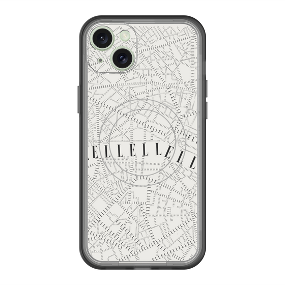 スリムプロテクションプレミアムケース with MagSafe［ ELLE - マップ ］