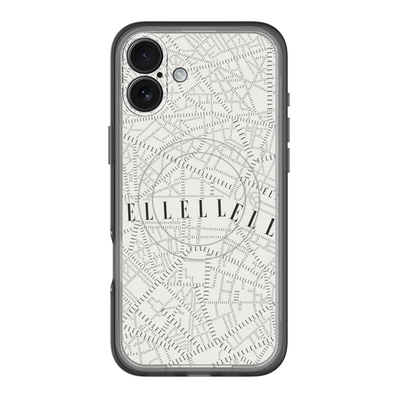 スリムプロテクションプレミアムケース with MagSafe［ ELLE - マップ ］