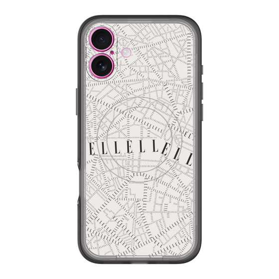 スリムプロテクションプレミアムケース with MagSafe［ ELLE - マップ ］