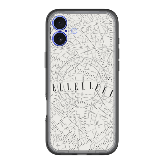 スリムプロテクションプレミアムケース with MagSafe［ ELLE - マップ ］