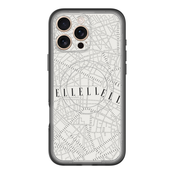 スリムプロテクションプレミアムケース with MagSafe［ ELLE - マップ ］
