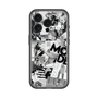 スリムプロテクションプレミアムケース with MagSafe［ ELLE - マガジン- モノクロ ］