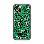 スリムプロテクションプレミアムケース with MagSafe［ ELLEgirl - レオパード - Green ］