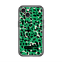 スリムプロテクションプレミアムケース with MagSafe［ ELLEgirl - レオパード - Green ］