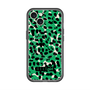 スリムプロテクションプレミアムケース with MagSafe［ ELLEgirl - レオパード - Green ］