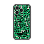 スリムプロテクションプレミアムケース with MagSafe［ ELLEgirl - レオパード - Green ］