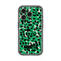 スリムプロテクションプレミアムケース with MagSafe［ ELLEgirl - レオパード - Green ］