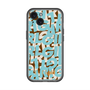 スリムプロテクションプレミアムケース with MagSafe［ ELLEgirl - ミックスロゴ - Pale blue ］