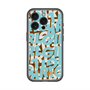 スリムプロテクションプレミアムケース with MagSafe［ ELLEgirl - ミックスロゴ - Pale blue ］