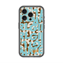 スリムプロテクションプレミアムケース with MagSafe［ ELLEgirl - ミックスロゴ - Pale blue ］