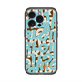スリムプロテクションプレミアムケース with MagSafe［ ELLEgirl - ミックスロゴ - Pale blue ］