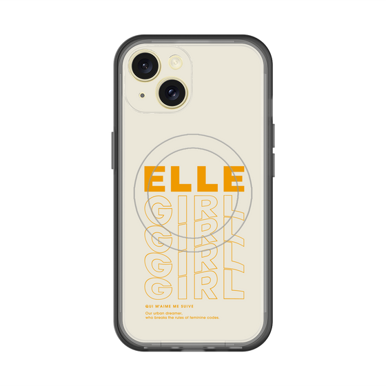 スリムプロテクションプレミアムケース with MagSafe［ ELLEgirl - ロゴ ］