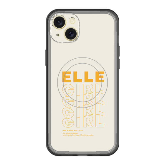 スリムプロテクションプレミアムケース with MagSafe［ ELLEgirl - ロゴ ］