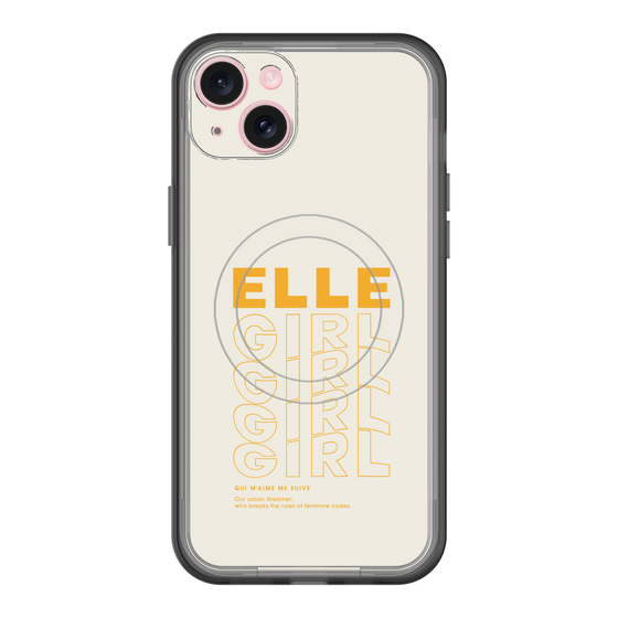 スリムプロテクションプレミアムケース with MagSafe［ ELLEgirl - ロゴ ］