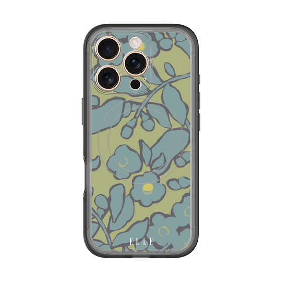スリムプロテクションプレミアムケース with MagSafe［ ELLE - ボタニカル ］