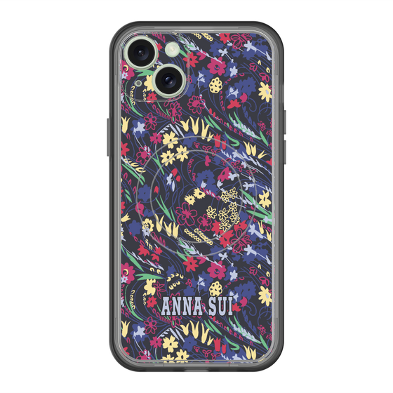 スリムプロテクションプレミアムケース with MagSafe［ ANNA SUI - スワーリングフワラー ］