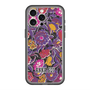 スリムプロテクションプレミアムケース with MagSafe［ ANNA SUI - ガーデンフワラー - マゼンタ ］