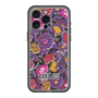 スリムプロテクションプレミアムケース with MagSafe［ ANNA SUI - ガーデンフワラー - マゼンタ ］