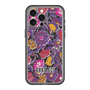 スリムプロテクションプレミアムケース with MagSafe［ ANNA SUI - ガーデンフワラー - マゼンタ ］